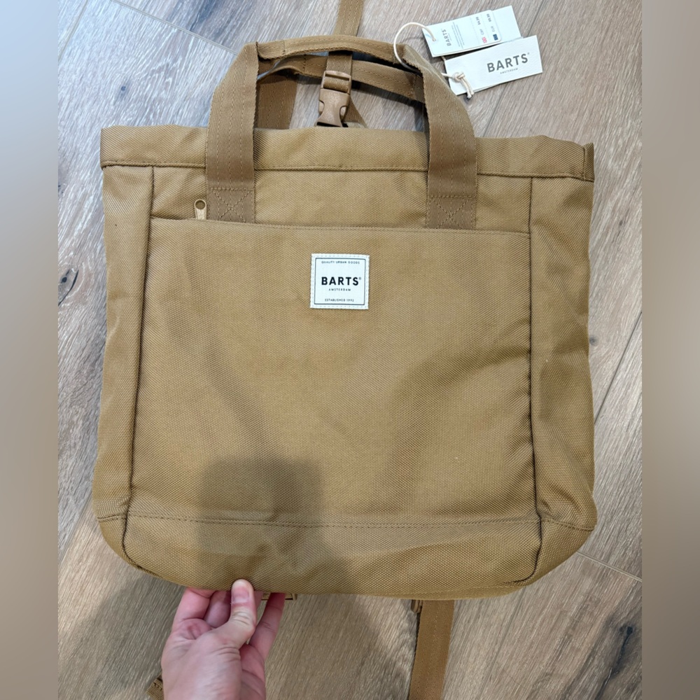 NWT! Barts Amsterdam khaki brown tan backpack